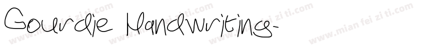 Gourdie Handwriting字体转换